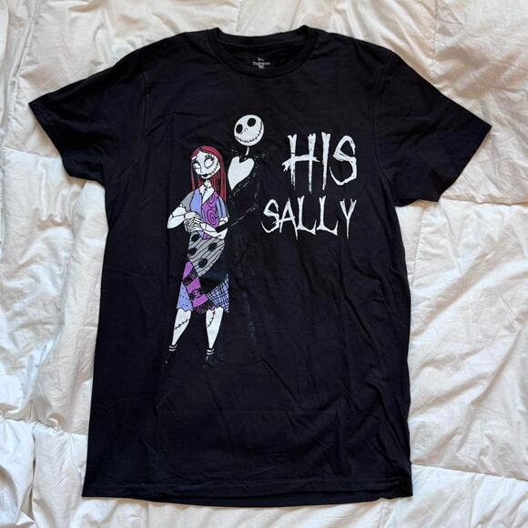 Nightmare before christmas graphic tee sz med his Sally Jack skellington emo - Picture 1 of 7